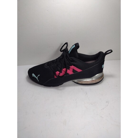 Puma Ladies size 7 Riaze Prowl Pop Running Black Sneakers Athletic Shoes - Picture 1 of 12